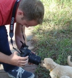 F1 goldendoodle video shoot