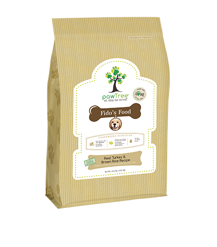 pawTree Real Turkey & Brown Rice Recipe Dog Food